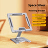 Jorvexiana Rotating Plate Stand-Silver-1 Pack